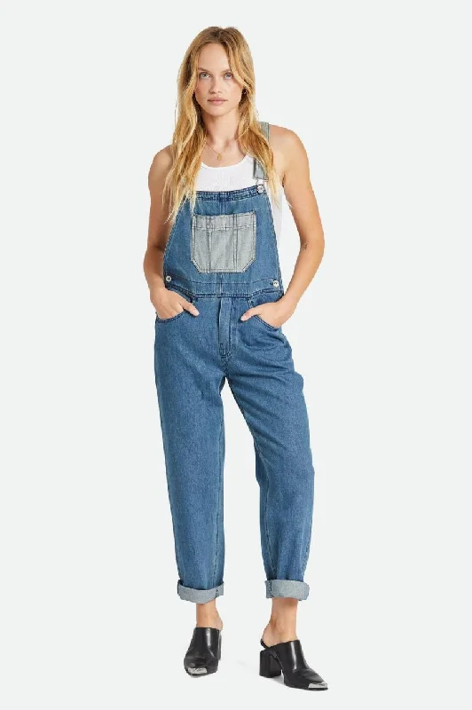 Women's Evening Garments Vibrant Femme Fashion Costa Overall - Two Tone Indigo