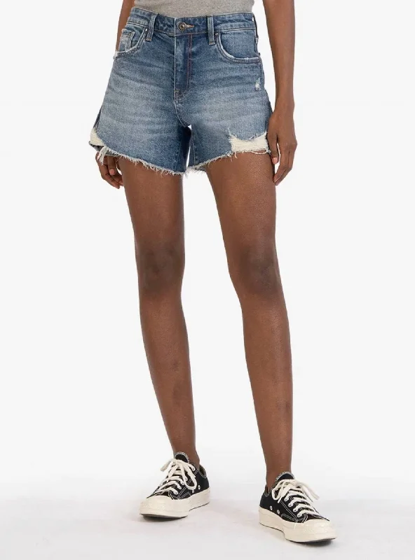 Women's Clothing For Outdoor Events Hot Trends Jane Long Shorts In Denim