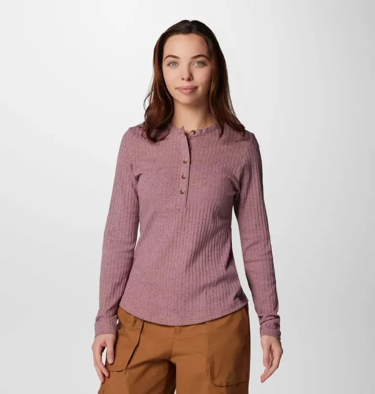 Women's Evening Apparel Fashion-Forward Outfits Women's Brea Falls Henley Long Sleeve Shirt