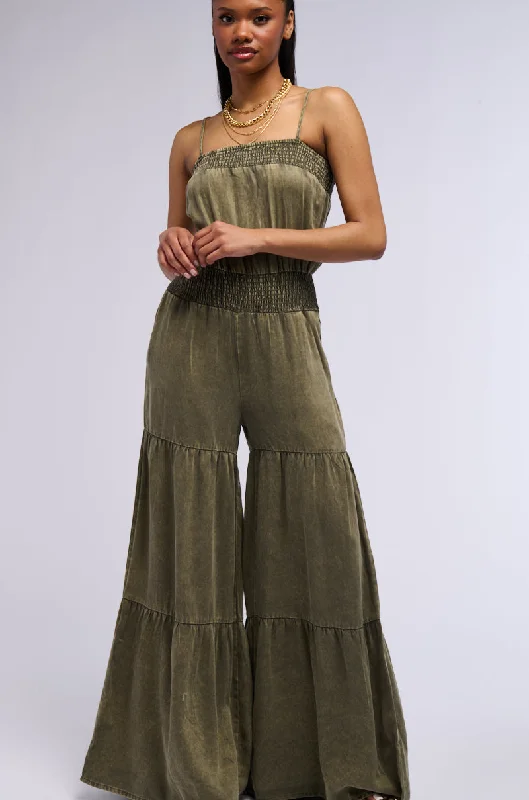 Women's Outfit For The Office Gorgeous Glamour Collection AMIRI WASHED WIDE LEG JUMPSUIT