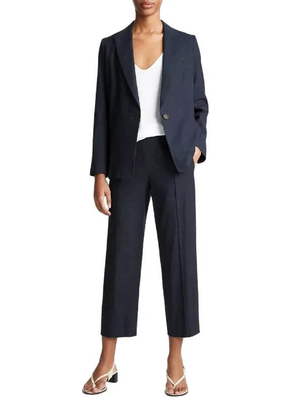 Women's Sporty Chic Clothes Exclusive Discounts Single Breasted Blazer In Marina