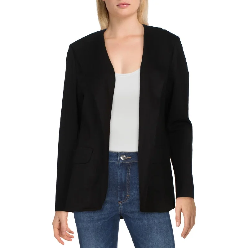 Women's Clothes Budget Friendly Womens Raw Hem Open Front Jacket